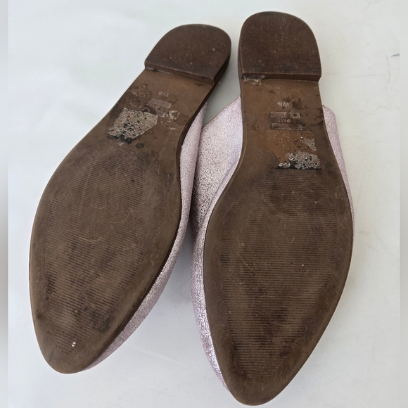Tom’s Pink Metallic Jutti Mule Slip-on Flats Size 8 - Picture 9 of 15